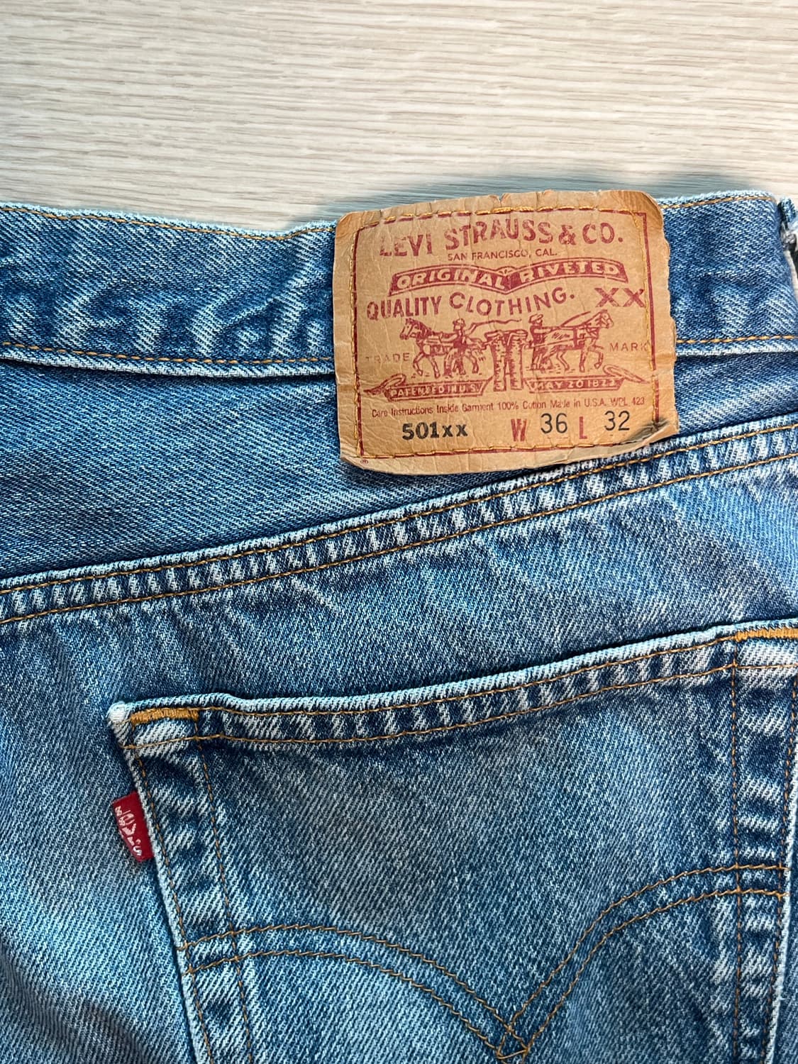 90's 리바이스 501xx 데님 팬츠 상품이미지5