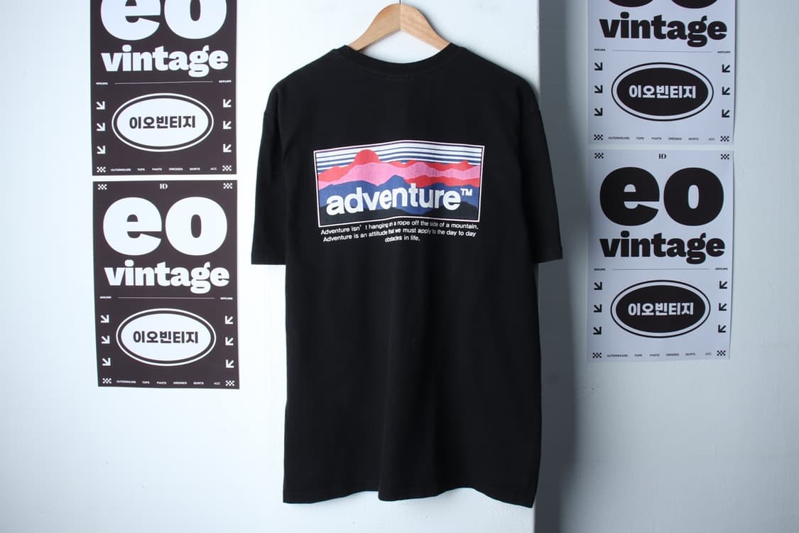 (XL-2XL) 플루크 반팔 티셔츠 빅사이즈 에이징 블랙-H32103 상품이미지6
