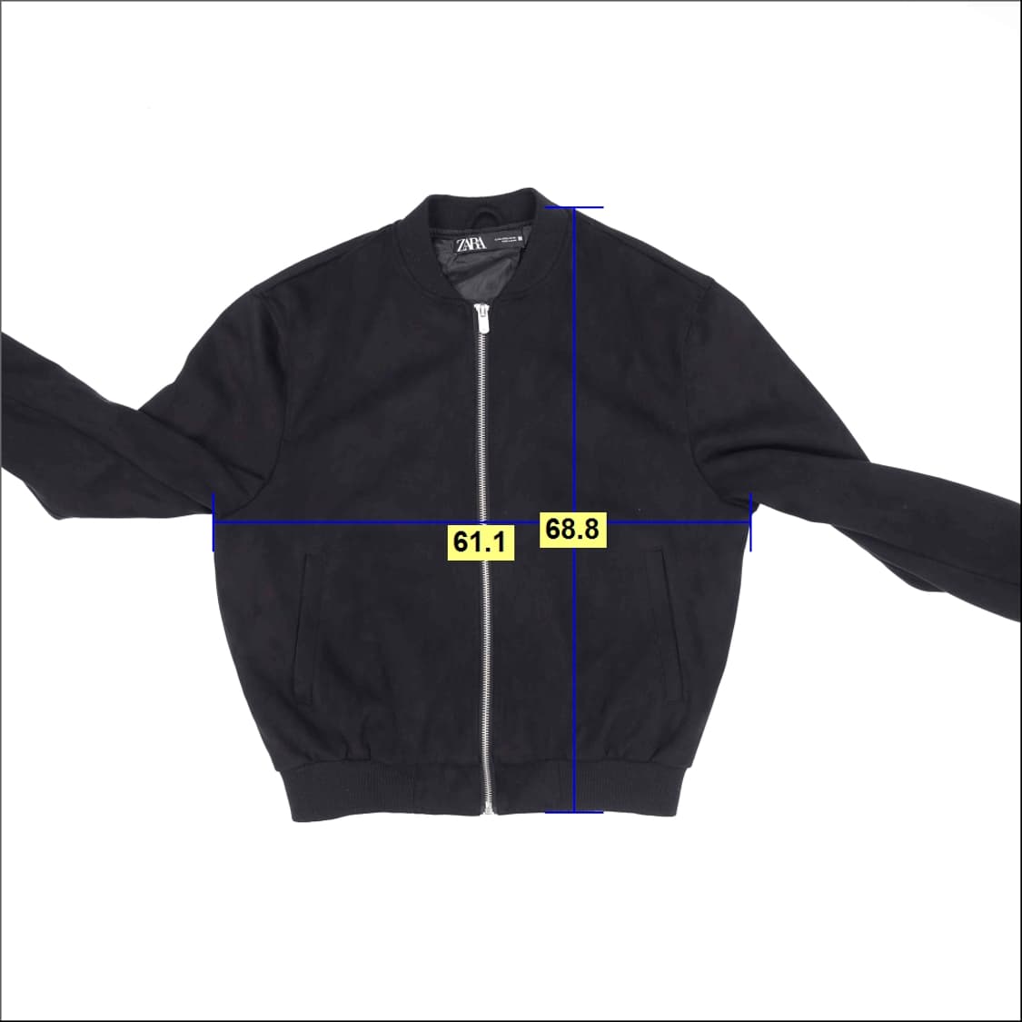 XL 자라 스웨이드 블루종 자켓 0413M 상품이미지5