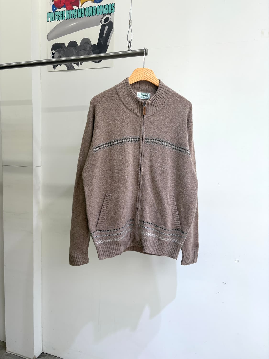 CROCODILE 니트집업 상품이미지1