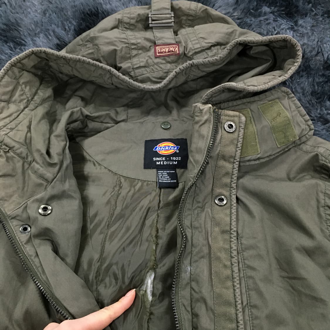 투티/0310 디키즈 1922 야상 자켓 카키 아우터 빈티지 남녀공용 상품이미지4