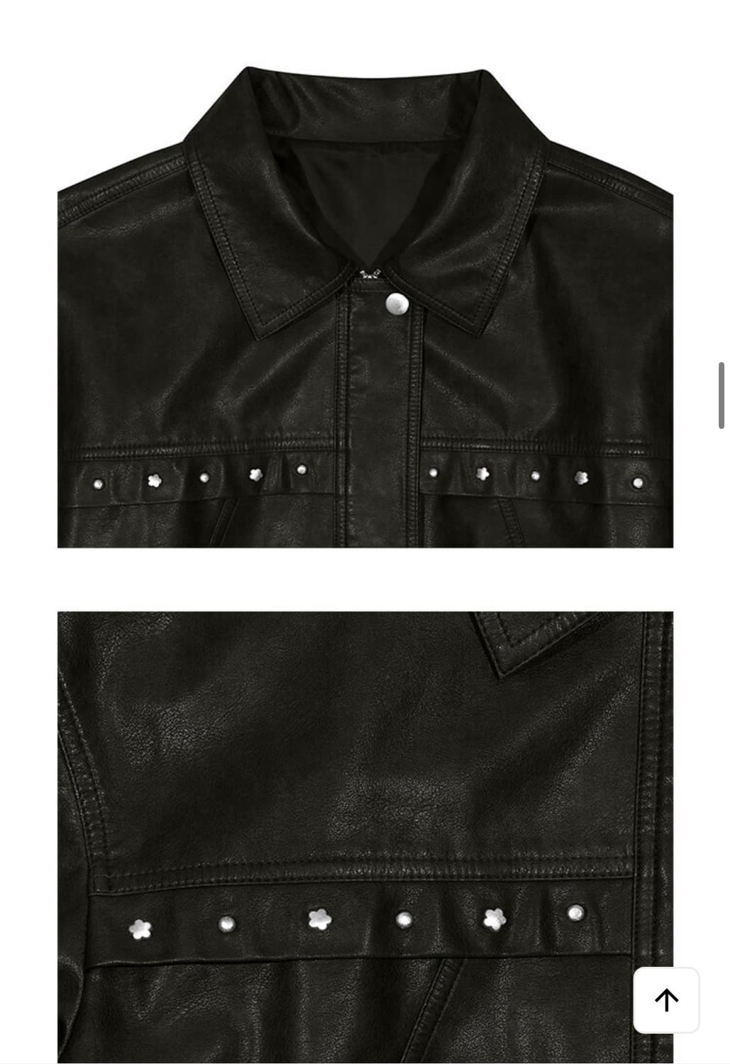 마가린핑거스 RIVET ECO LEATHER JACKET (BLACK) 상품이미지5