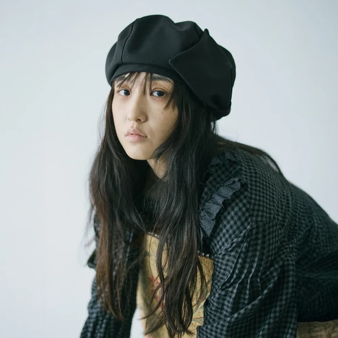 호쿠스포쿠스 리본 블랙 베레모 상품이미지3