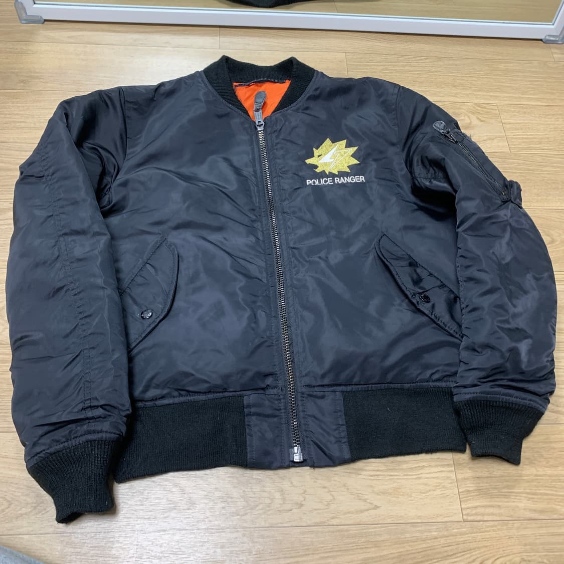 L)Avirex 일본 경찰특공대 ma-1 자켓 상품이미지2