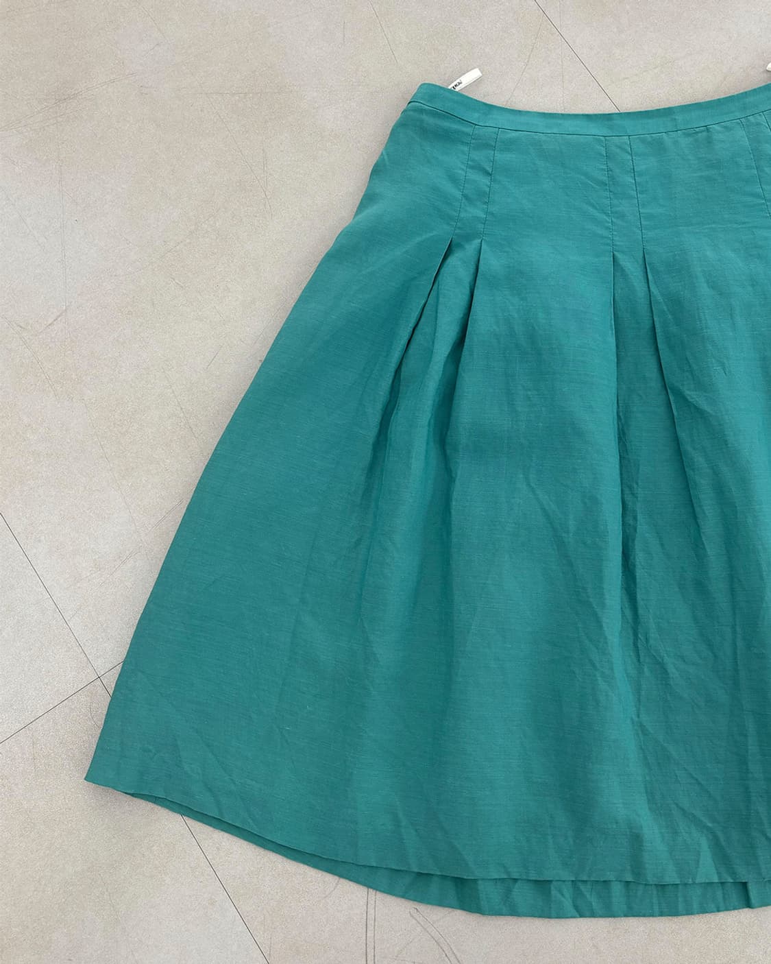 NEWYORKER aqua tuck midi wide skirt 상품이미지4