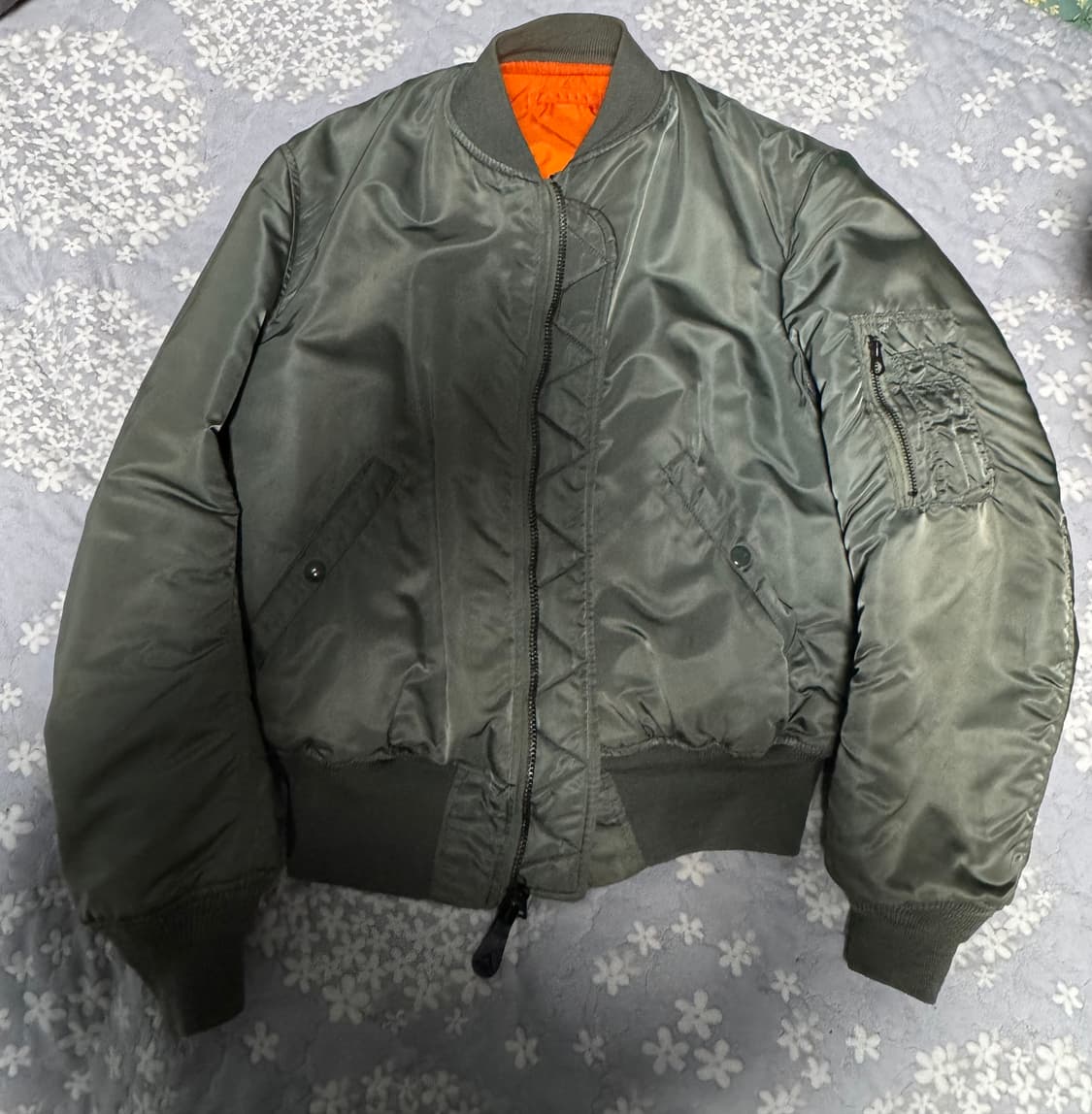 알파 정밀복각 카키 L 상품이미지1