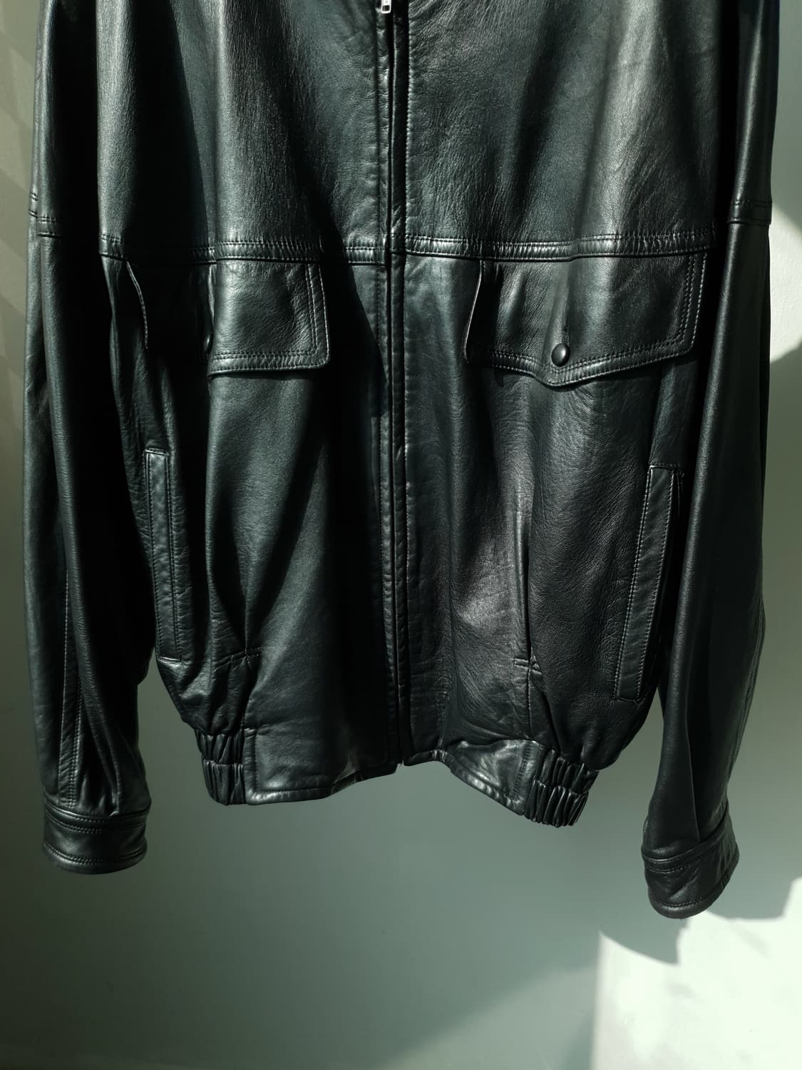 80s,90s MARIO STELLA Leather Jacket 상품이미지5