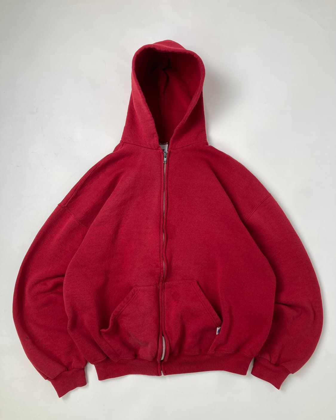 90s Russell Zip Up Hoodie (red) 상품이미지1