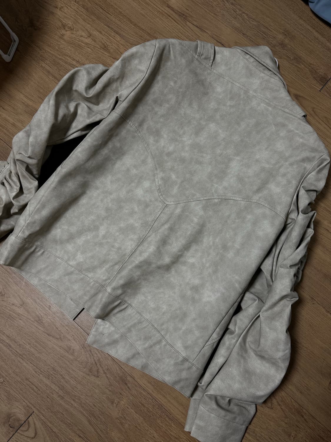 B.ACCESS 플리터드 링클 워싱 레더 자켓 M [DND4DES] 상품이미지6