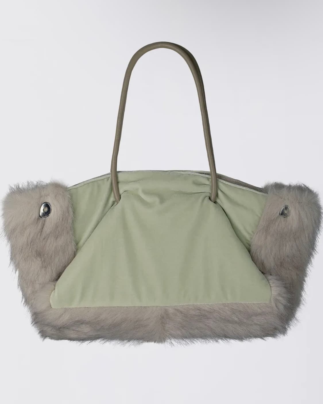 Fluffy Slouch Velvet Bag Mint 상품이미지4