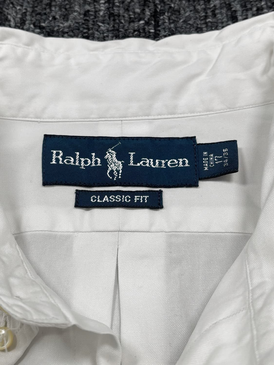 폴로 클래식 핏 화이트 셔츠 상품이미지5