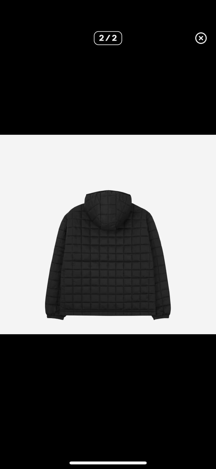 다다이즘 패딩 퀄티드 자켓 블랙 상품이미지2