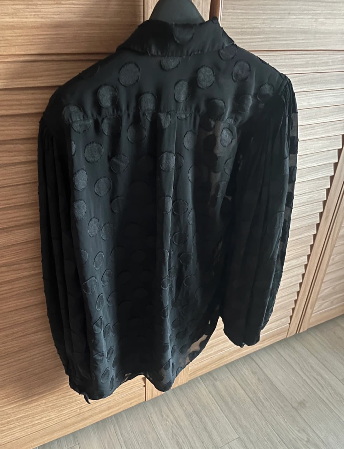 꼼데가르송 시스루 블랙 폴카 도트 블라우스 상품이미지8