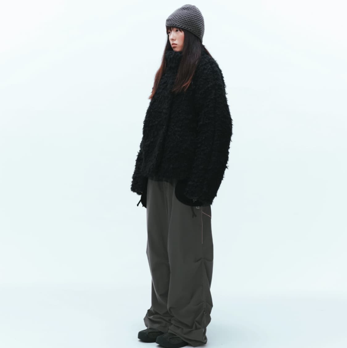 코이세이오 헤어리 퍼자켓 블랙 상품이미지3