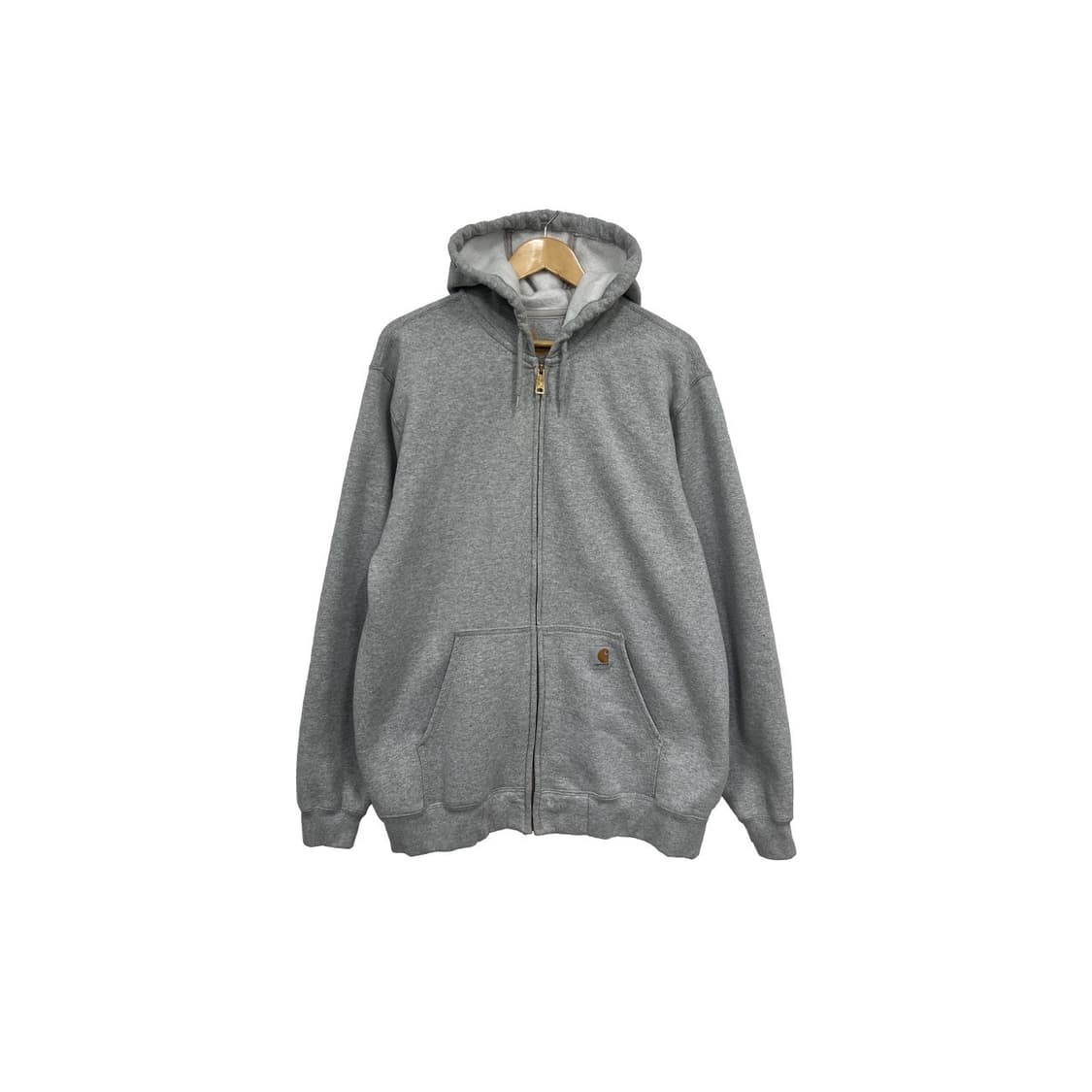 칼하트 오리지널핏 기모 그레이 풀 후드집업  상품이미지1