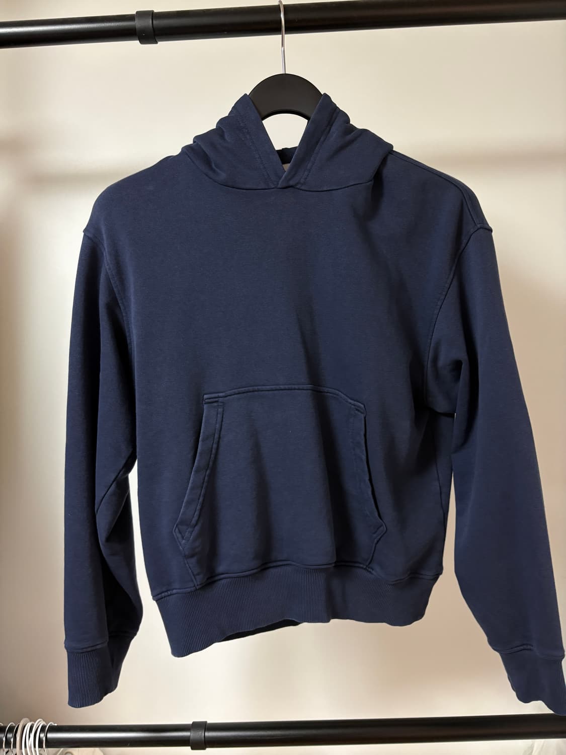 Gu 워시드 쇼트 후드티 네이비 상품이미지1