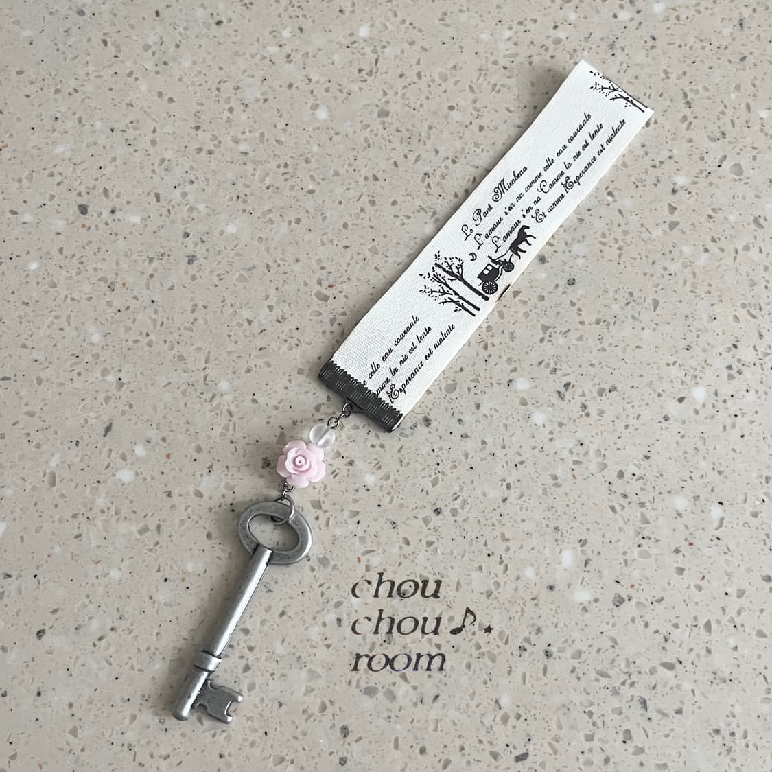 리본 펜던트 책갈피 ⊰flower key⊱ bookmark 상품이미지2