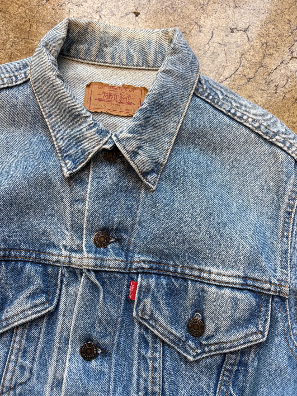 80s Levis 미제 데님 트러커 재킷 상품이미지7