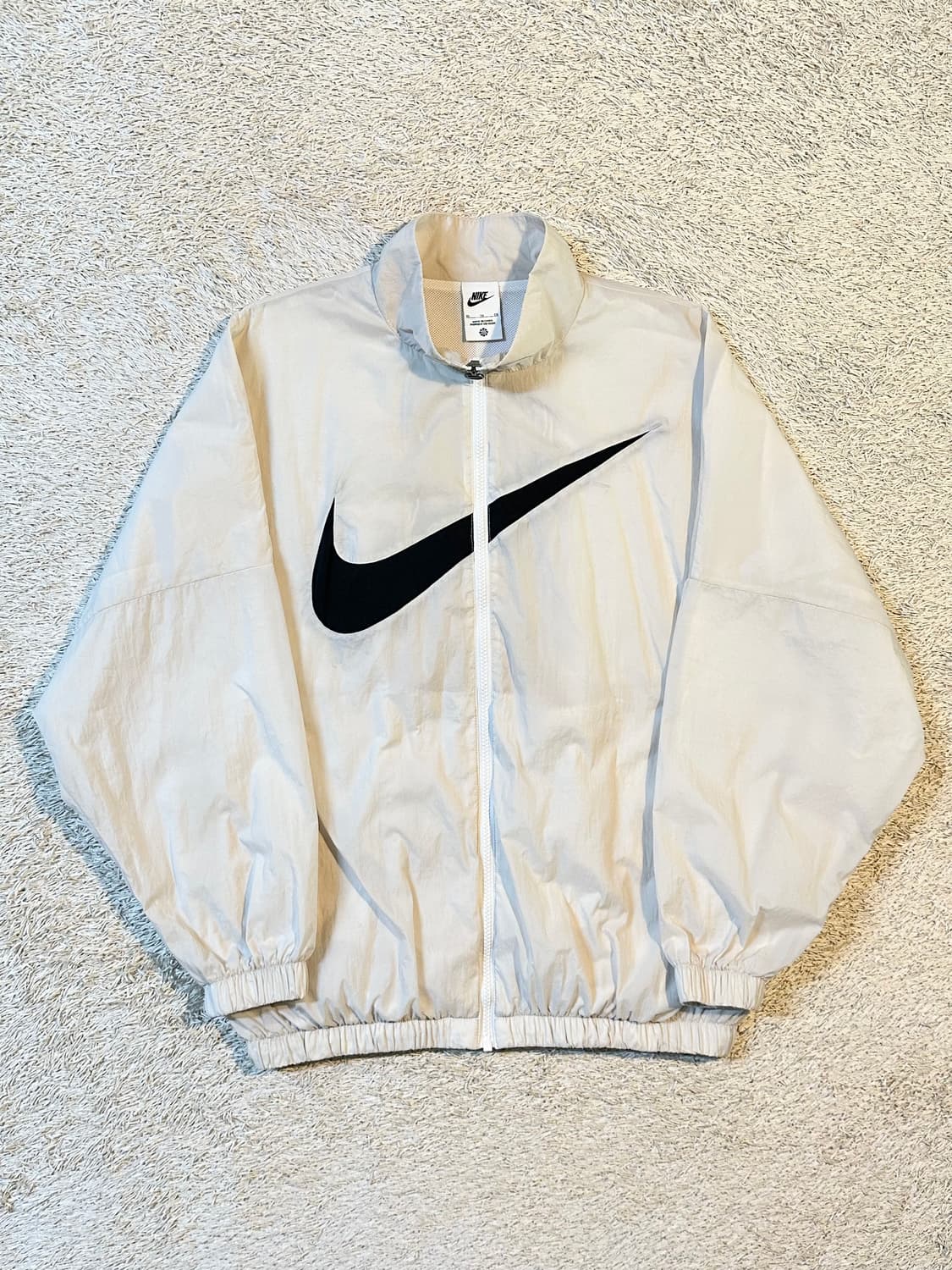 나이키 NIKE 신형 빅스우시 우븐 바람막이 자켓 화이트 우먼스 상품이미지1