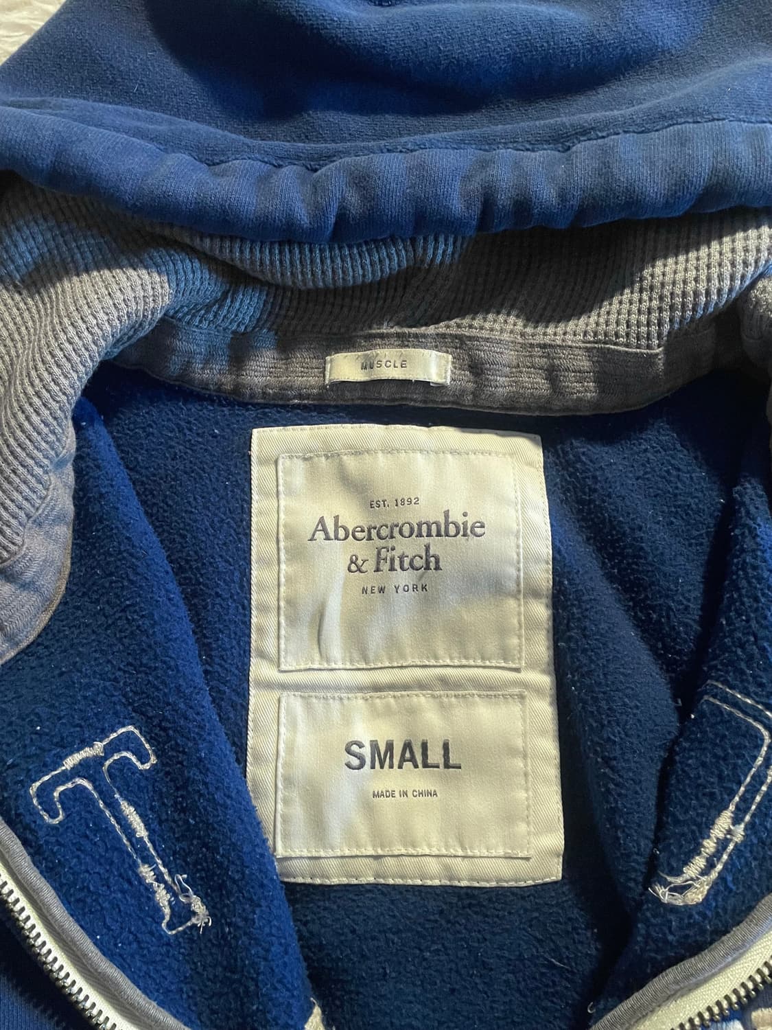 아베크롬비 후드집업 블루 상품이미지2