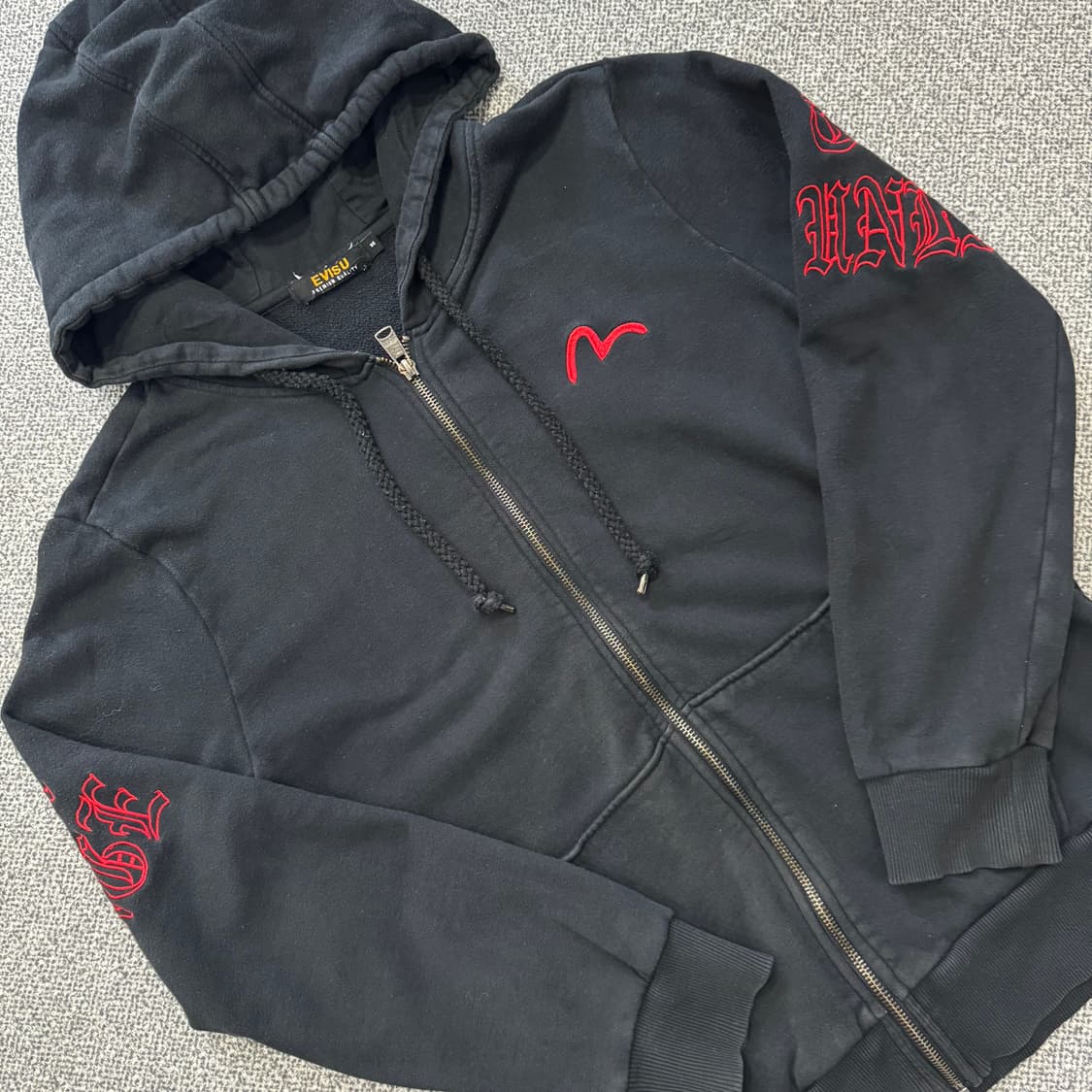 에비수 제팬 백로고 후드집업 상품이미지3