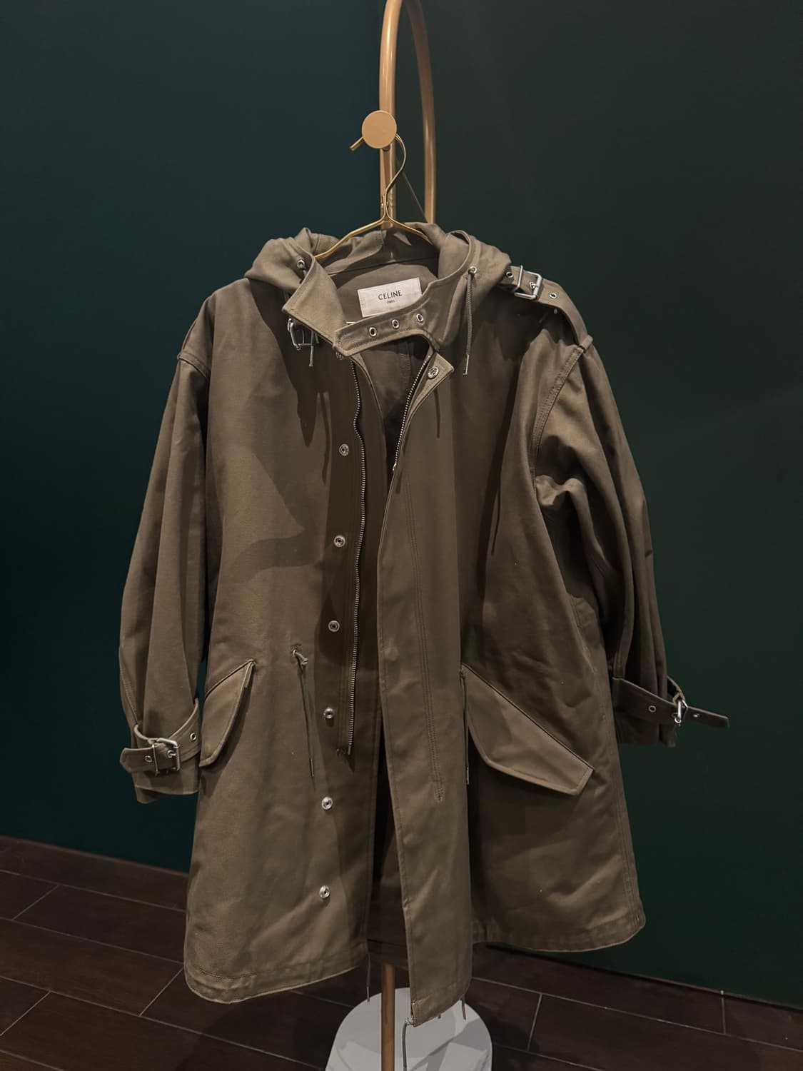 셀린느 야상코트 카키 19FW 에디슬리먼 크리스찬마클레이 36사이즈 상품이미지2