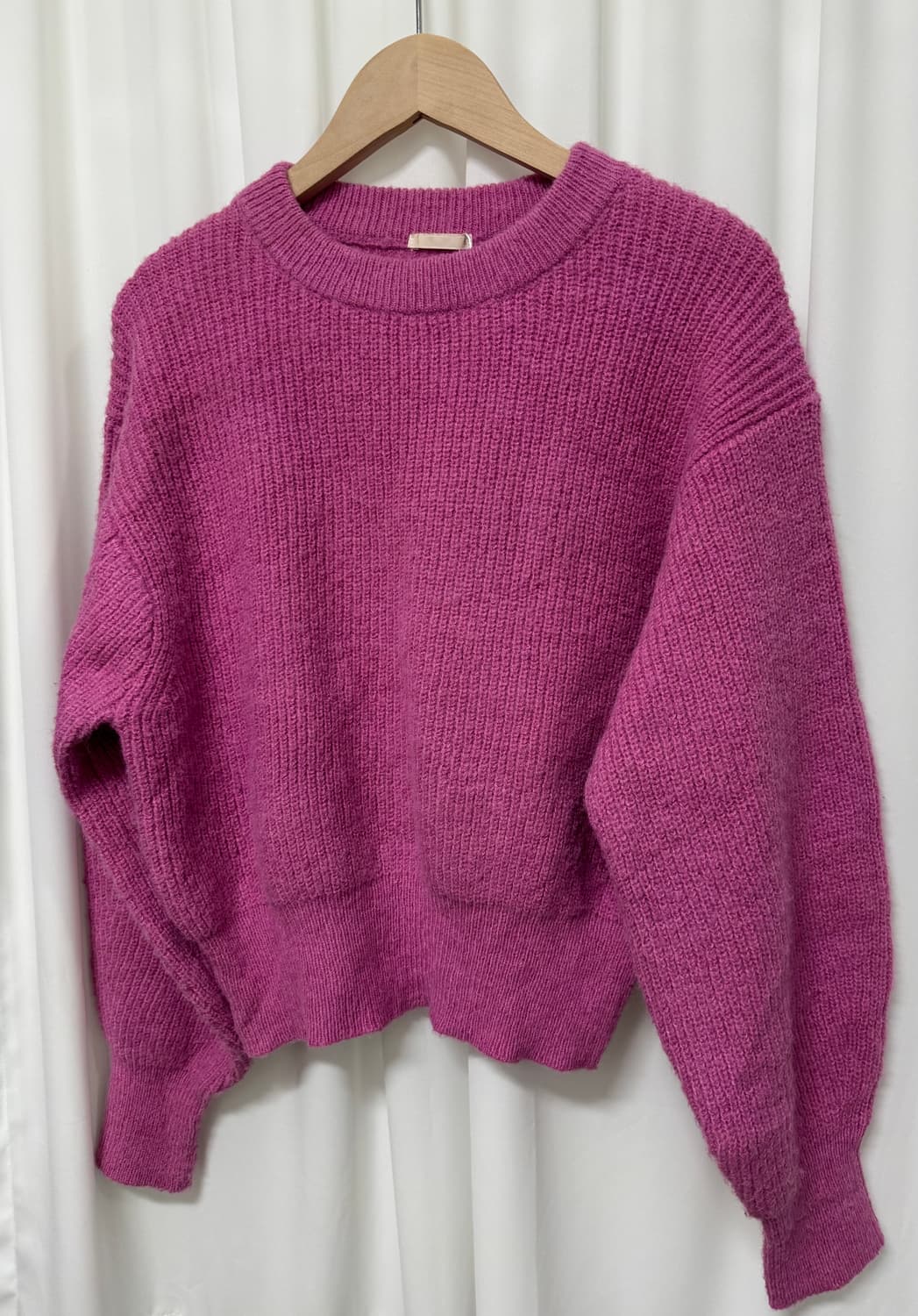 GU 핑크색 니트스웨터 상품이미지5