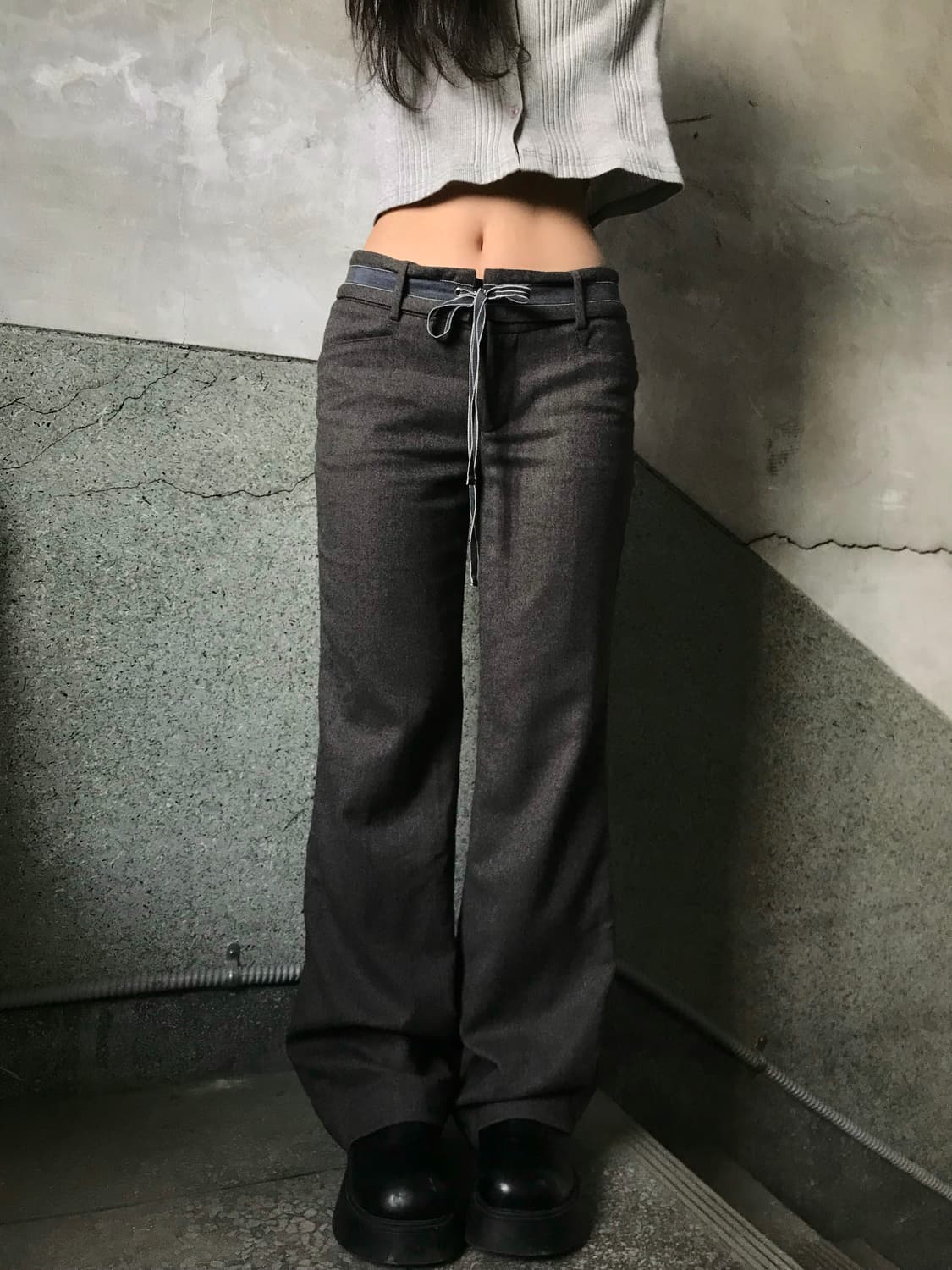 블루리본 로우라이즈 팬츠 상품이미지1