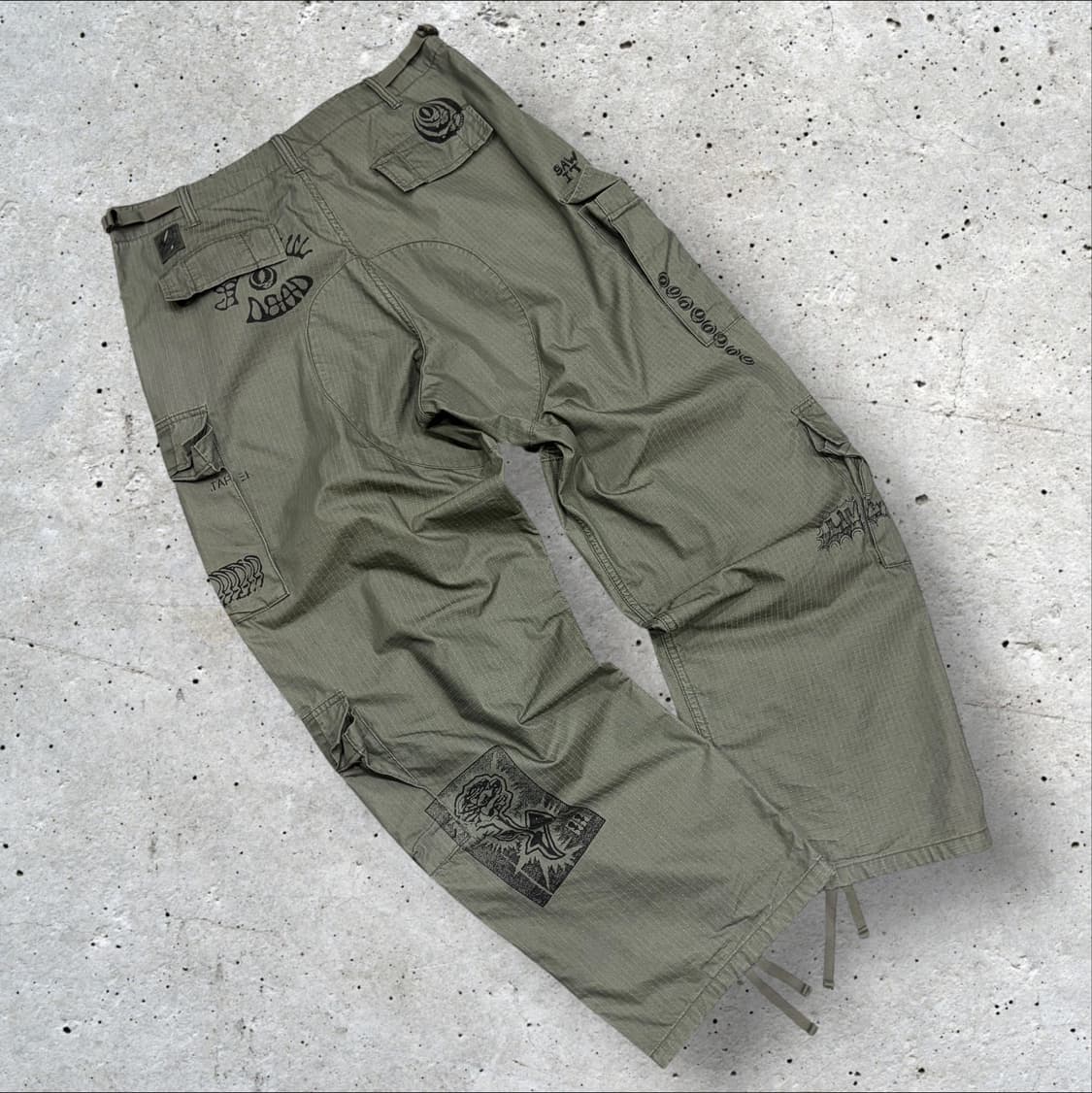 [XL] 디스이즈네버댓 그레이트풀데드 카고 바지 올리브 팬츠 C692 상품이미지2