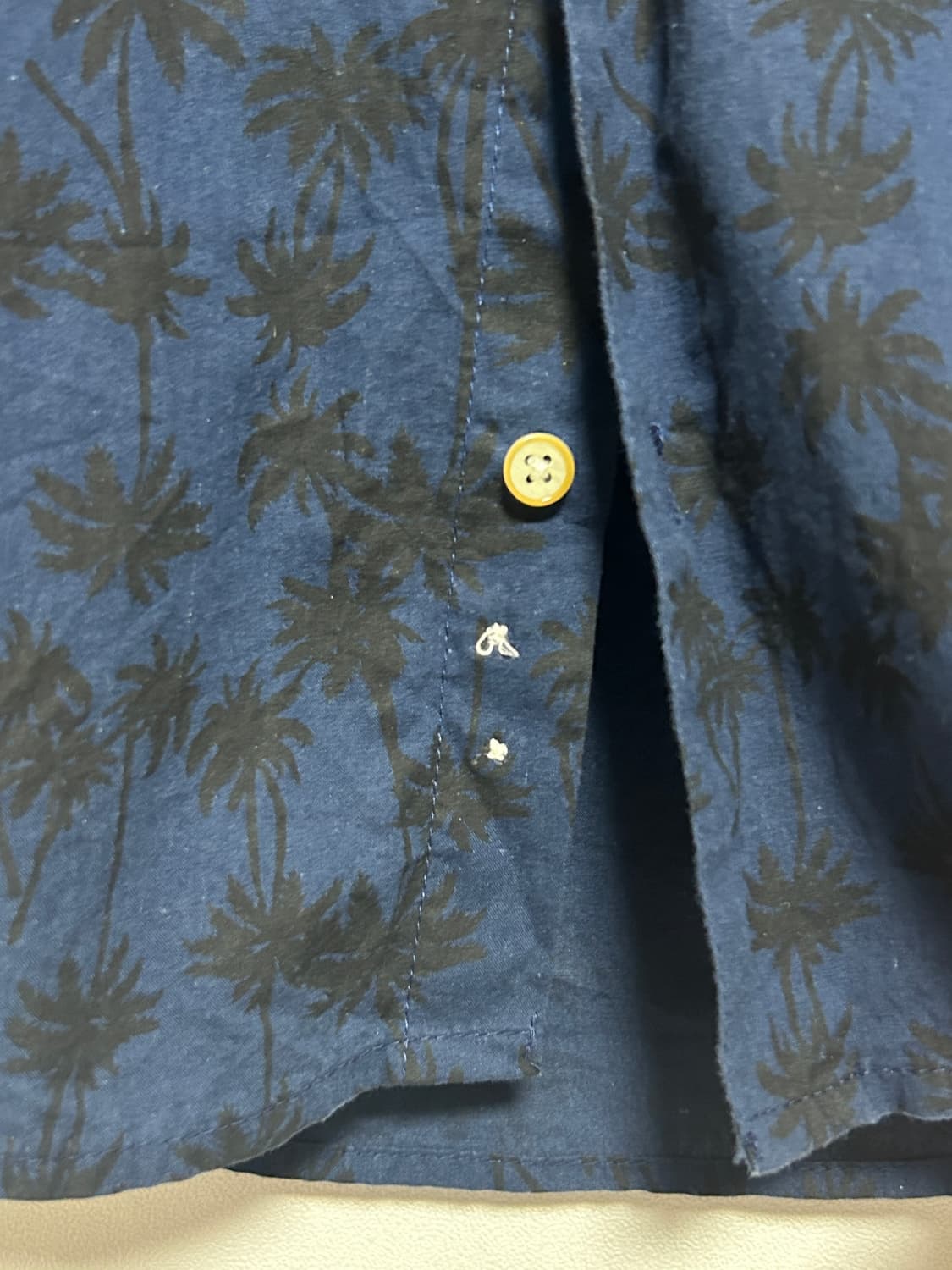 빈티지 Thg 네이비 하와이안 셔츠 (m) 상품이미지3