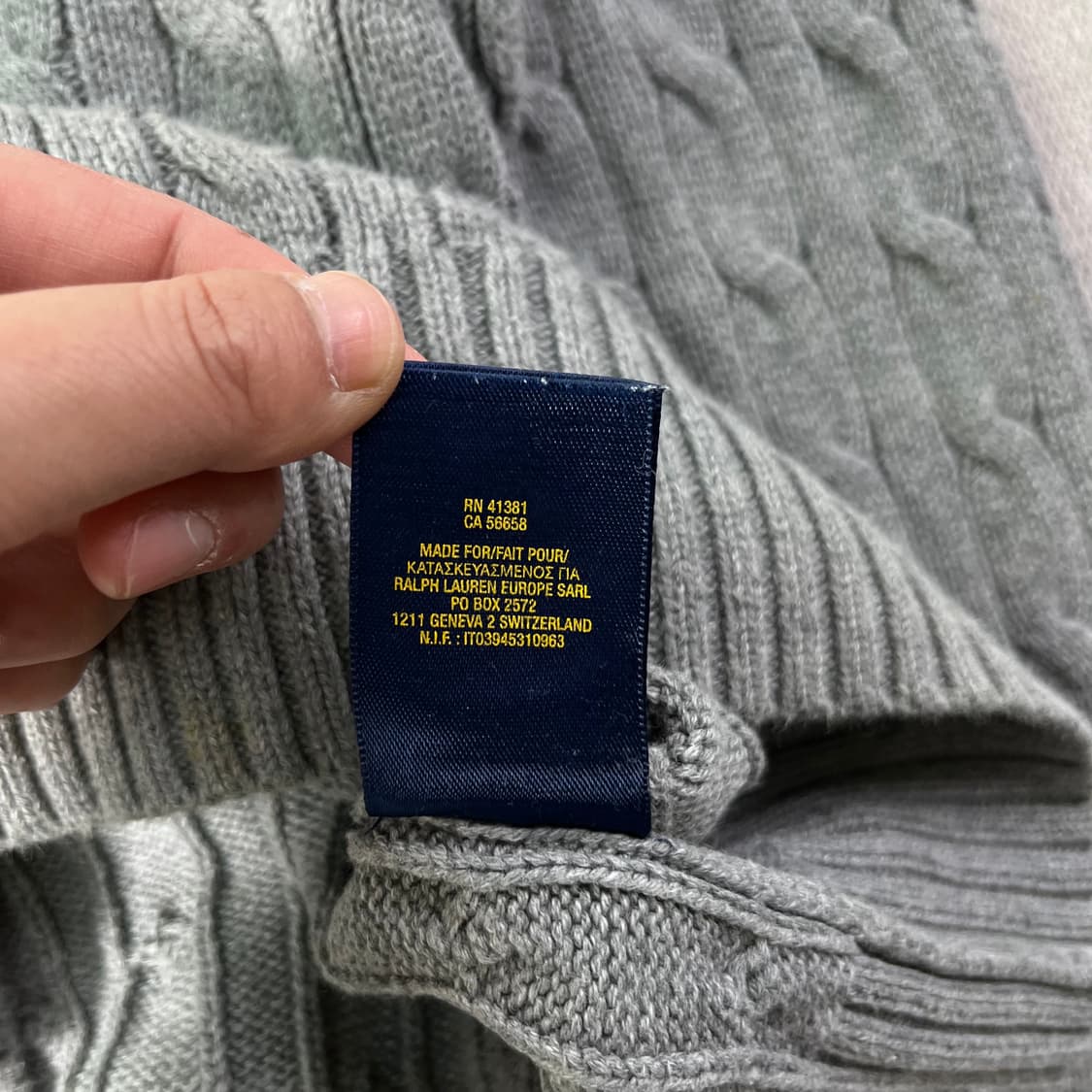 95 폴로랄프로렌 코튼 꽈배기 니트 상품이미지8