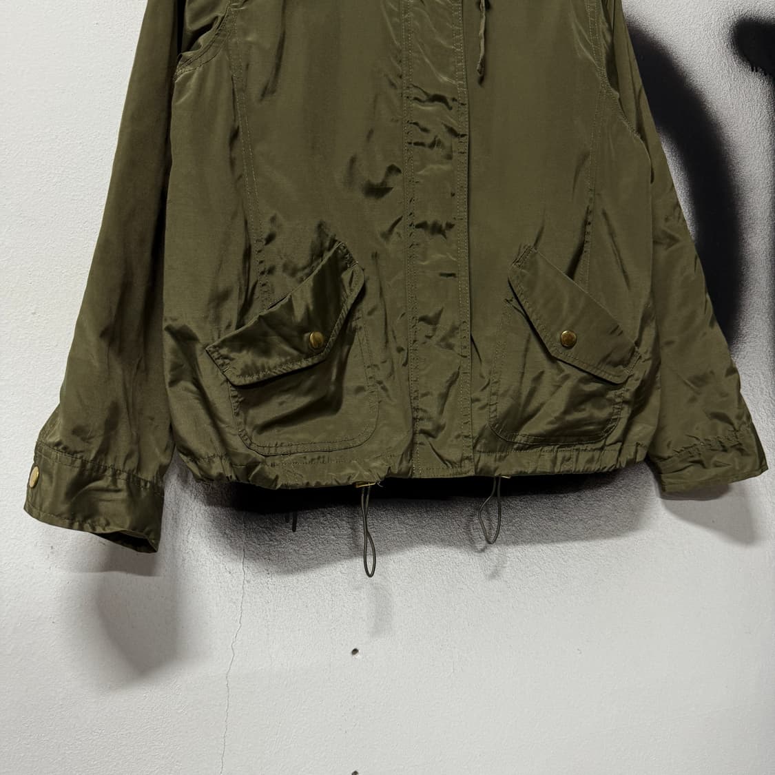 VTG 빈티지 후드 나일론 크롭 야상 자켓 상품이미지4