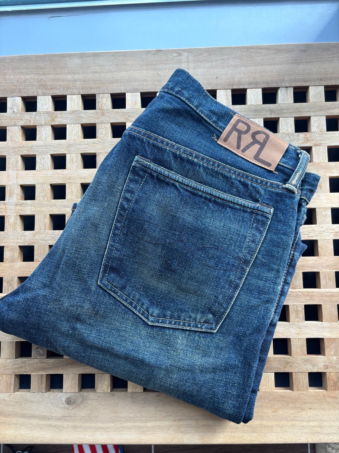 RRL 슬림 내로우 데님 진 34x32 상품이미지1