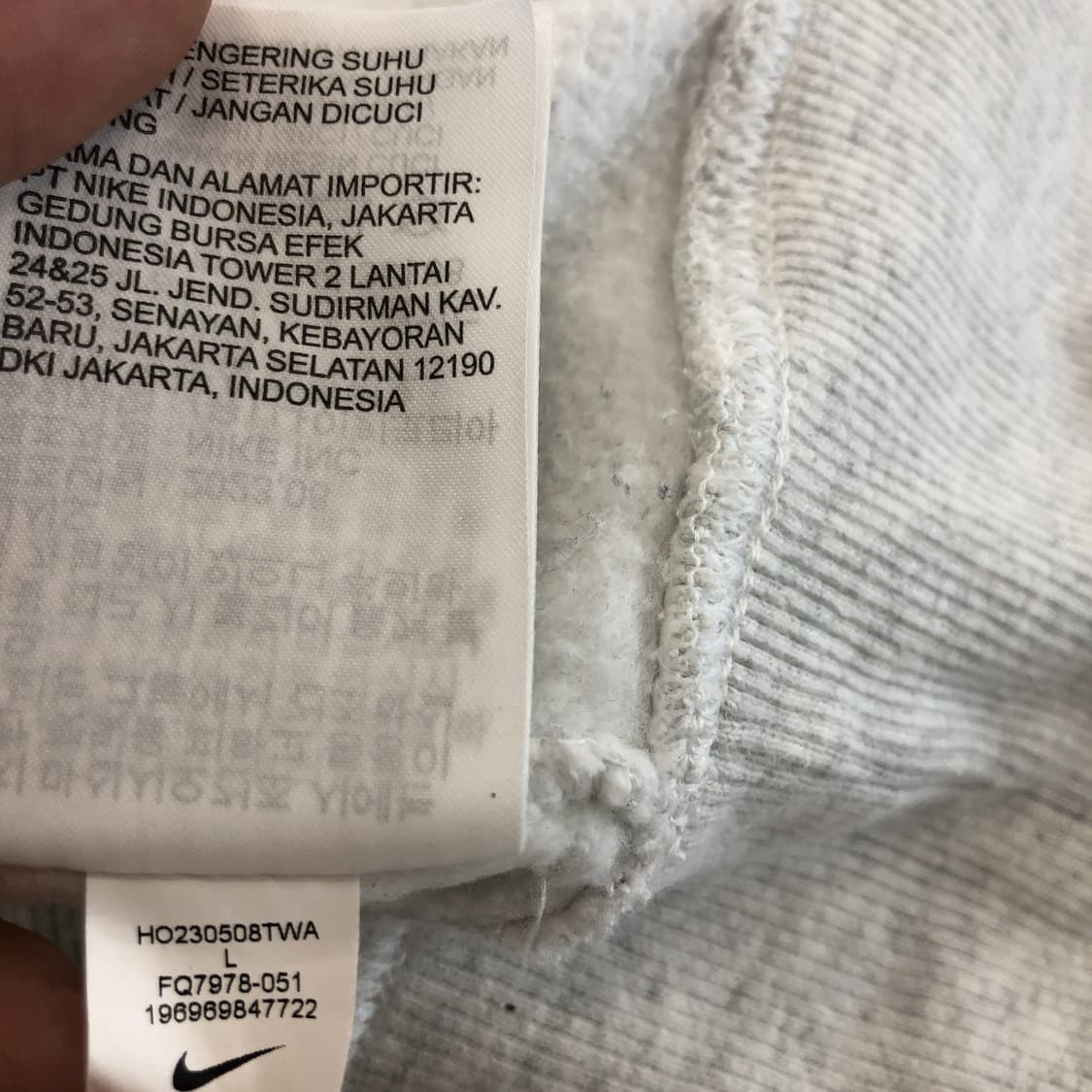 나이키 NSW 오버사이즈 크루넥 스웻셔츠 L  상품이미지7