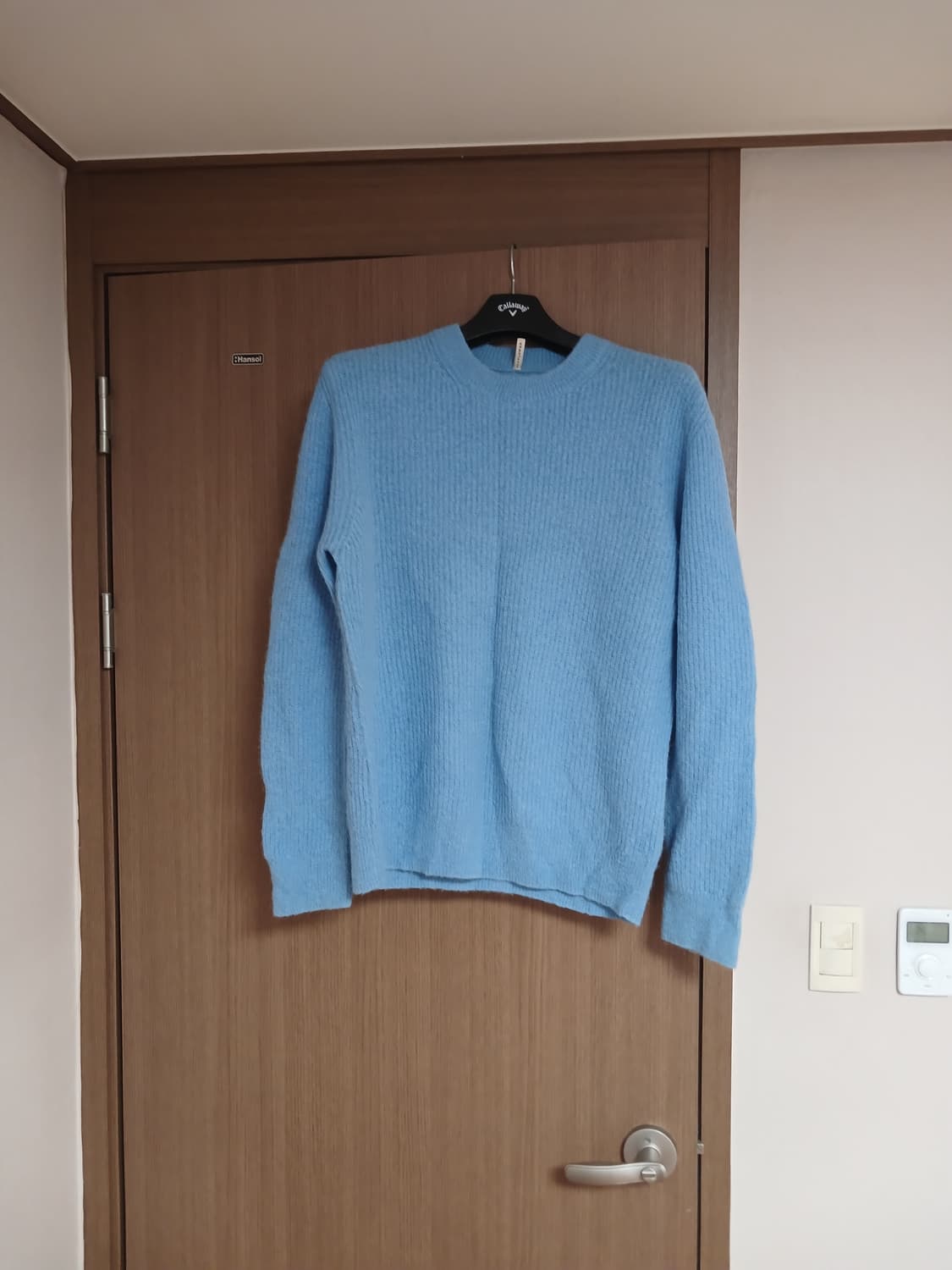 썬플라워하늘색 알파카 니트 L 상품이미지4