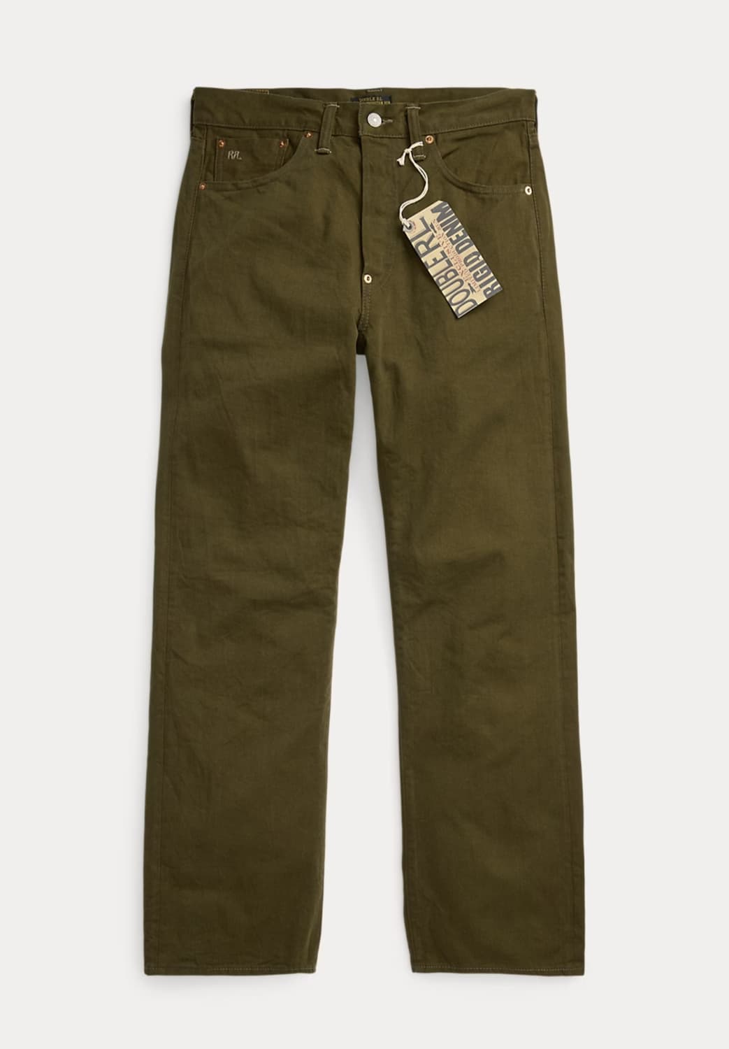 더블알엘 rrl 리미티드에디션 빈티지파이브포켓 올리브 셀비지진 상품이미지1