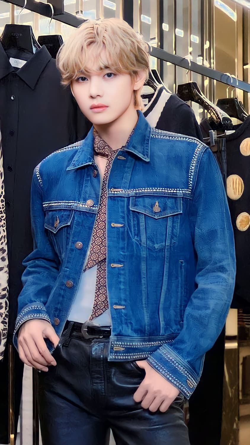 셀린느 오모테산도 리뉴얼 한정 르 팔라스 데님자켓 BTS V착용!! 상품이미지1