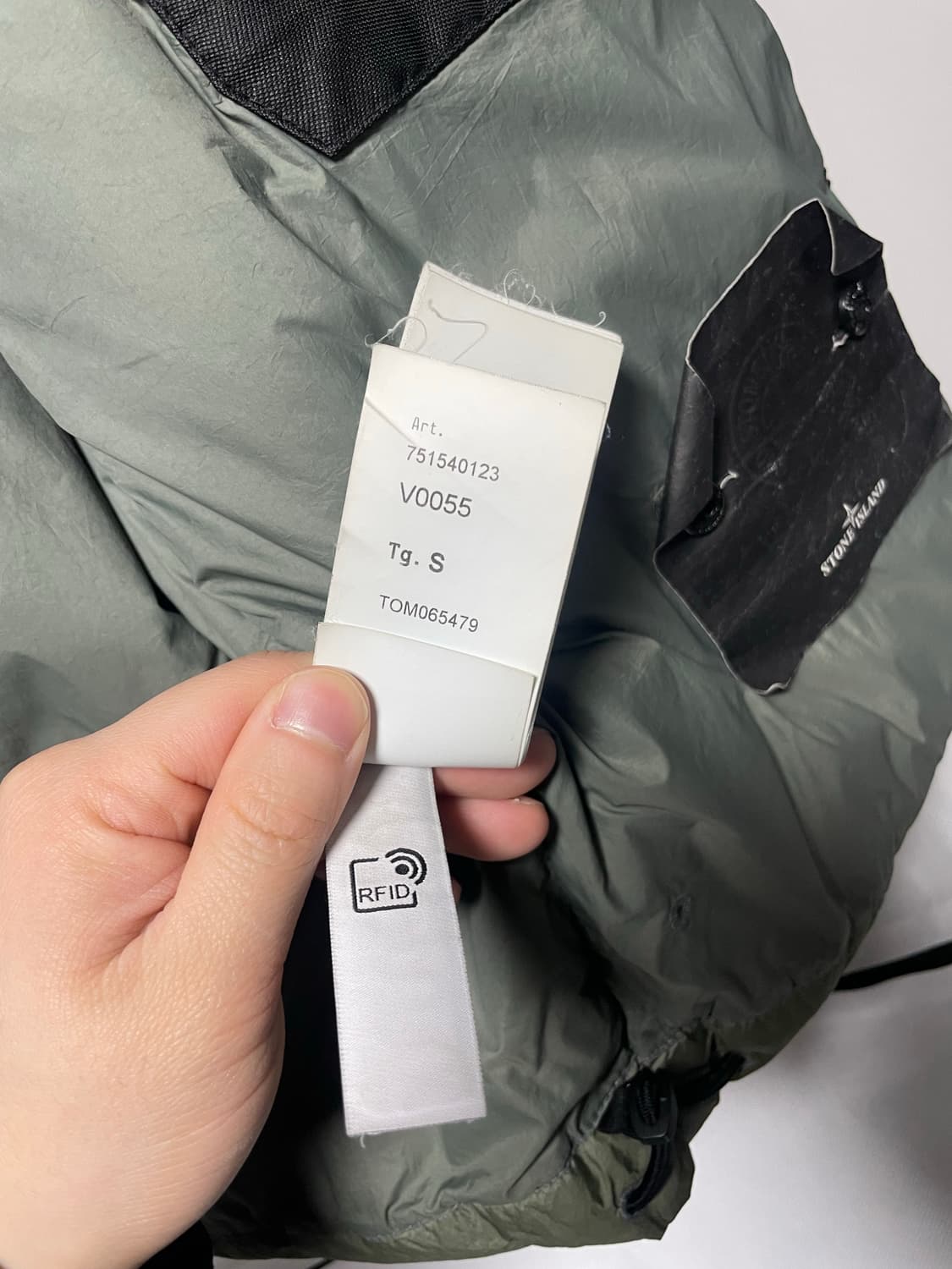 [S사이즈] 21FW 스톤아일랜드 크링클랩스 후드 다운 자켓 올리브 상품이미지8