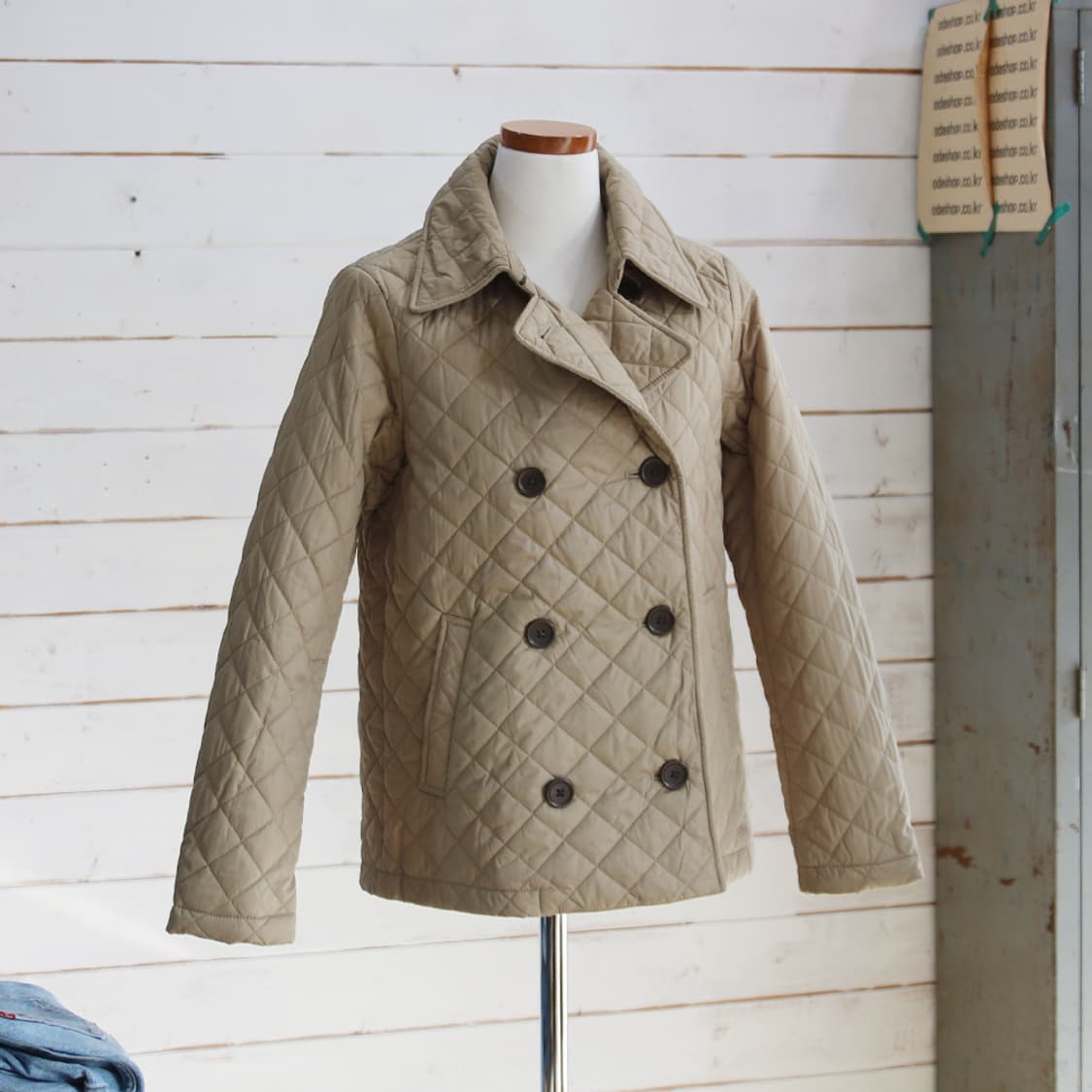 AIGLE 퀼팅 피코트 (여성용 S) 상품이미지1