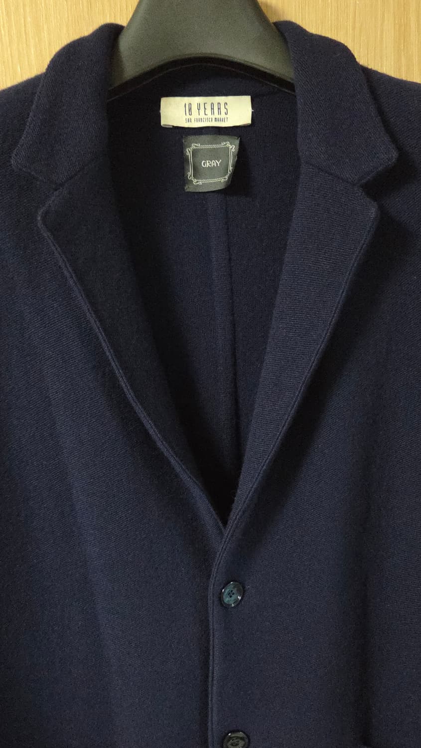 (착샷) 샌프란시스코마켓 니트 싱글 브레스티드 자켓 TBRM 상품이미지3