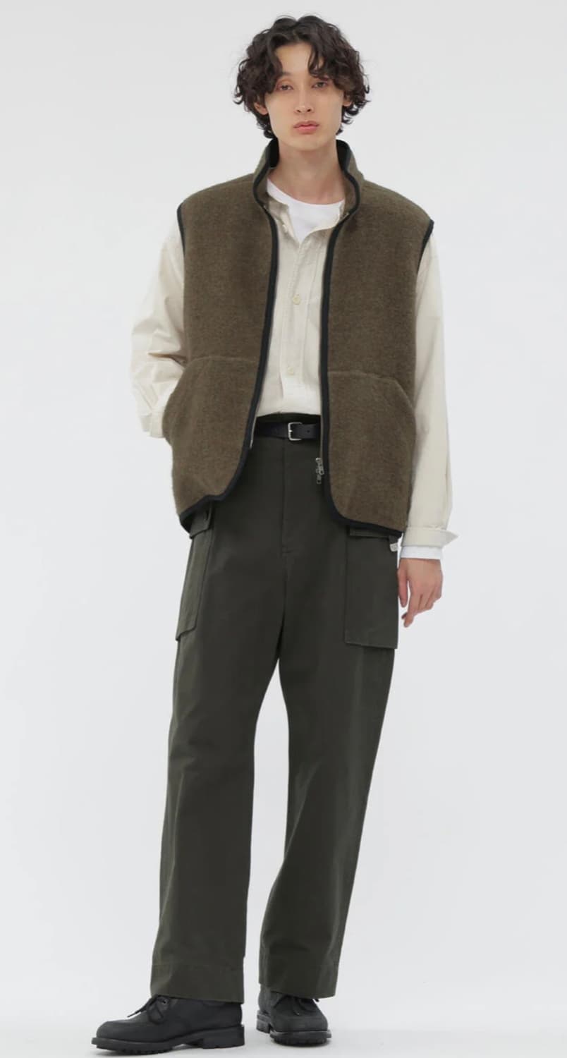 MHL 울 플리스 베스트 L사이즈 판매 상품이미지4