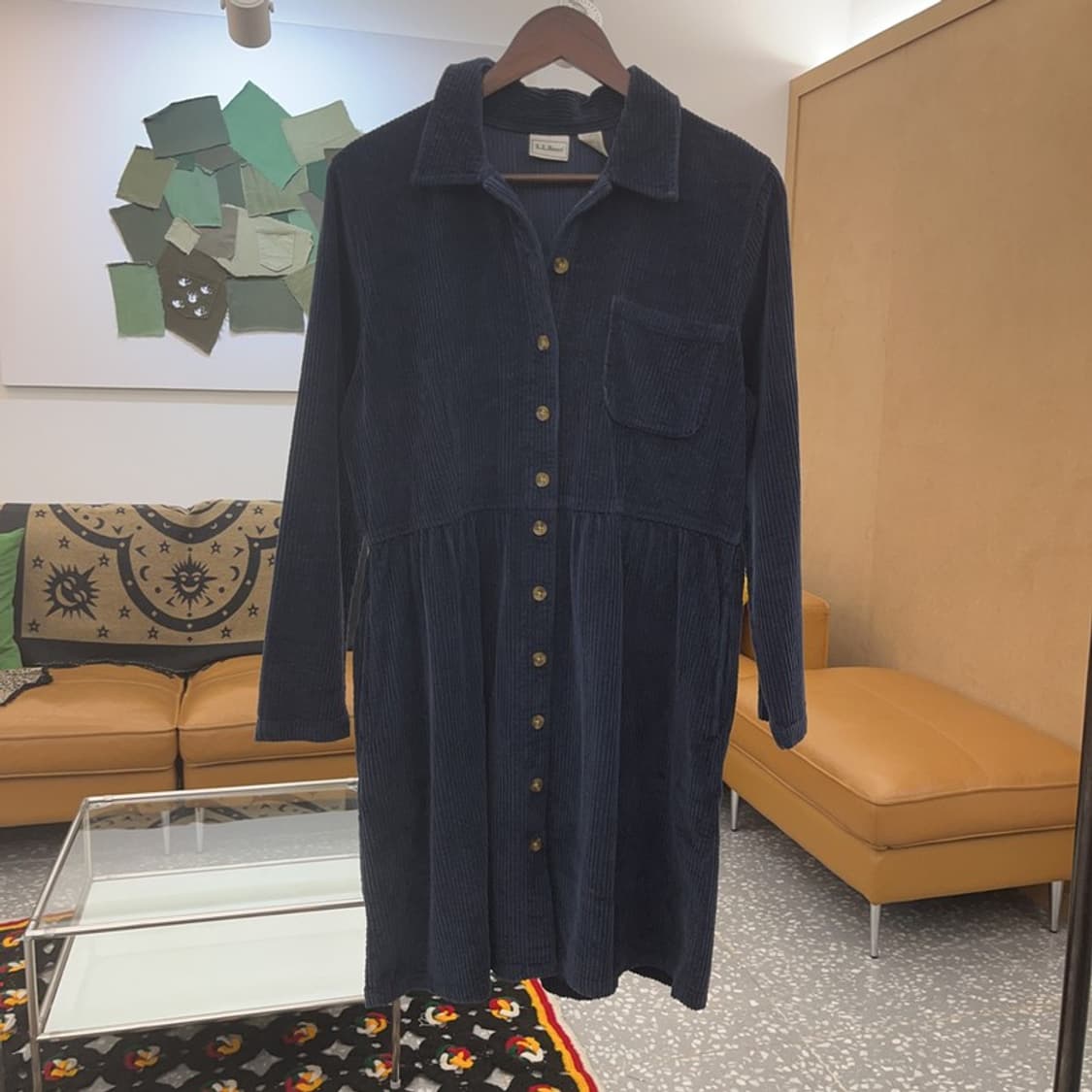 엘엘빈 모리걸 폭닥 코듀로이 골덴 미디 원피스 95 C07924 상품이미지3