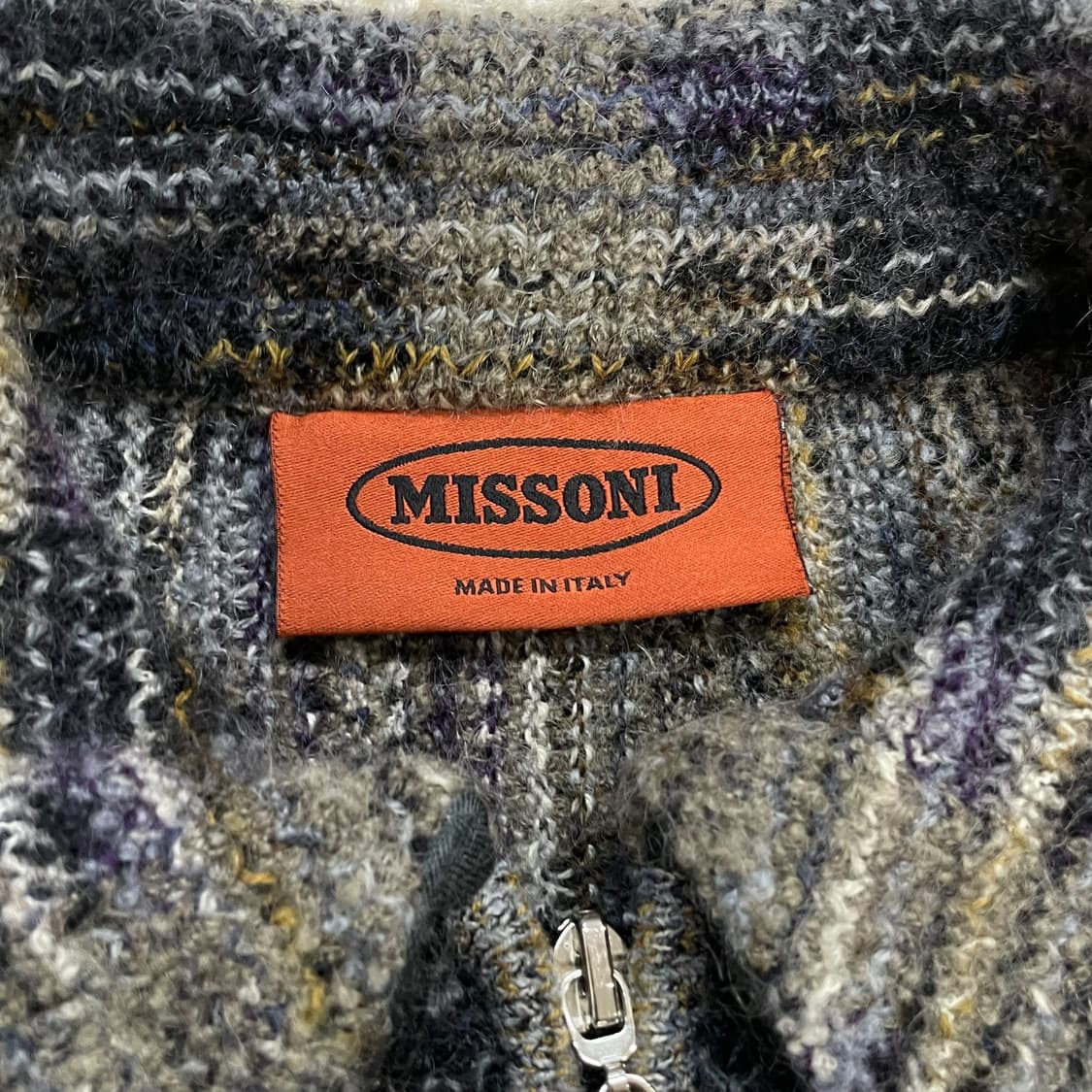미쏘니 Missoni 울 카라 니트 집업 상품이미지3