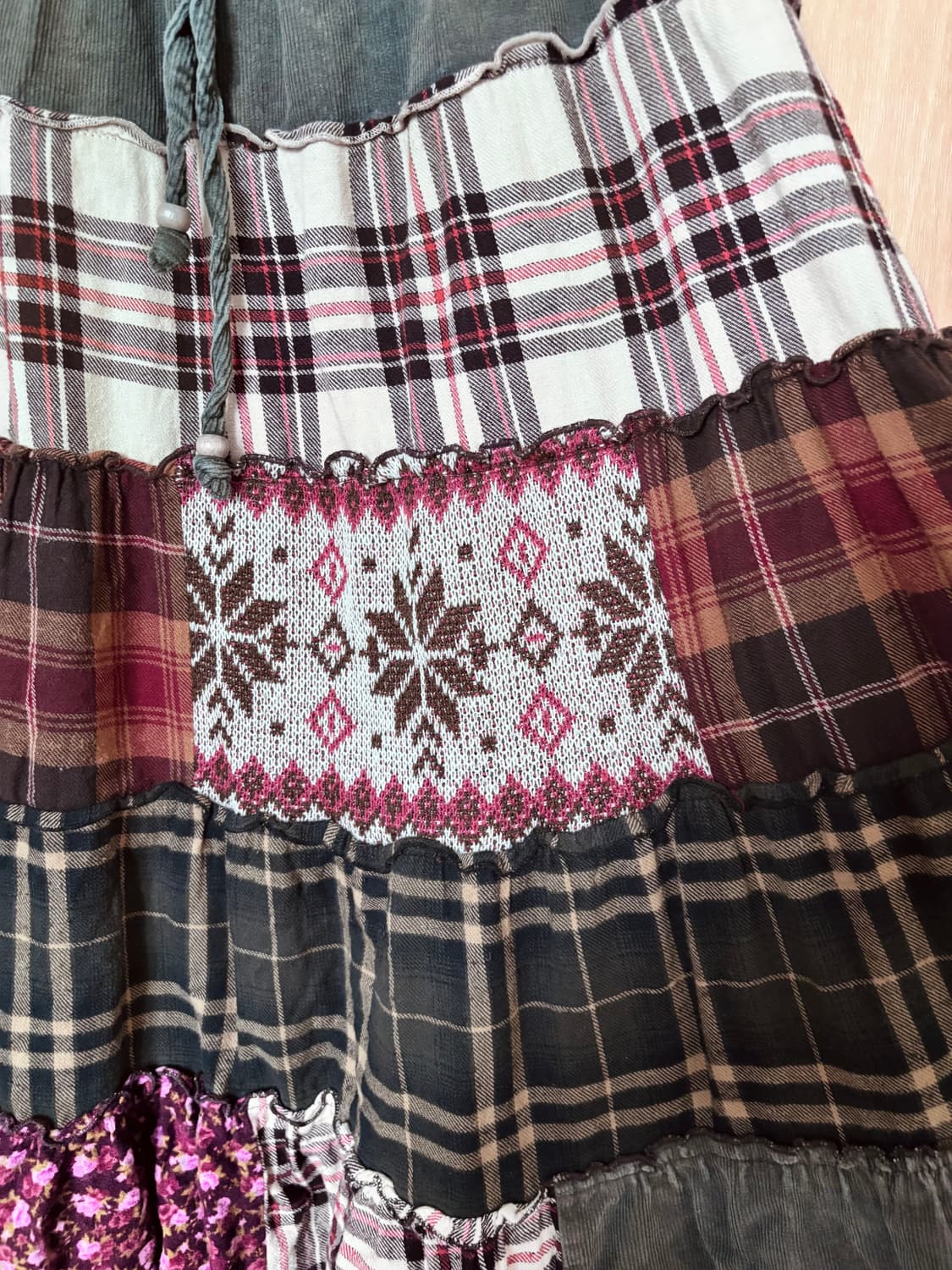 빈티지 모리걸세트 대장템 케이프 니트 패치스커트 모리노가토 상품이미지6