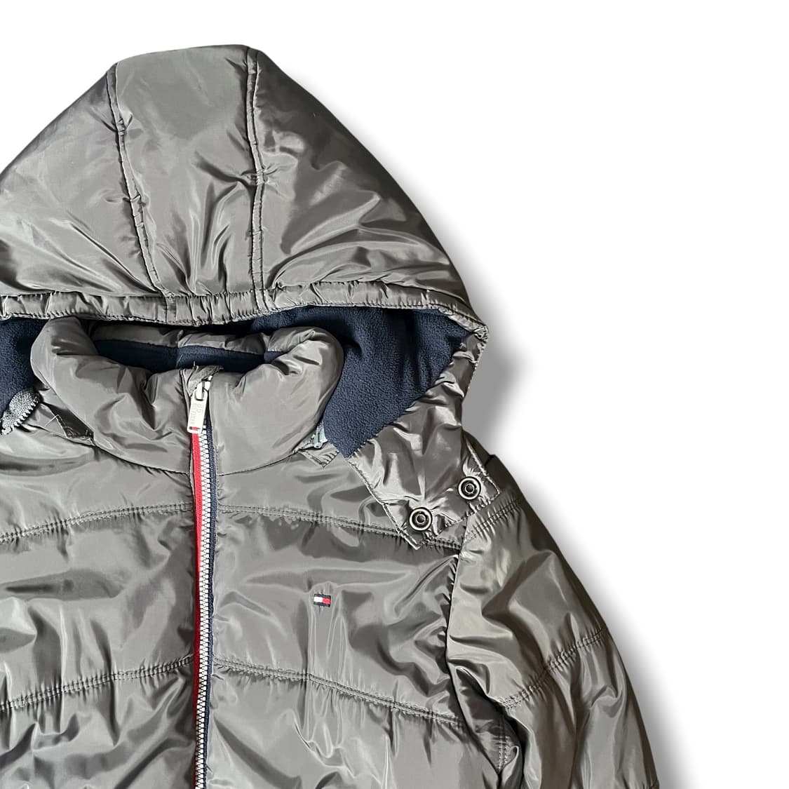 타미힐피거 미니로고 이너페디드 후드 패딩 L 상품이미지3