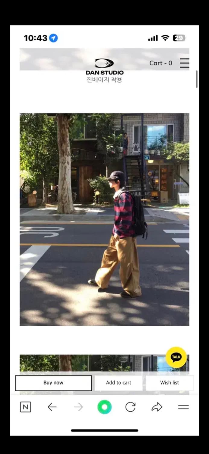 단 스튜디오 핀턱 벌룬 코튼 팬츠 상품이미지2