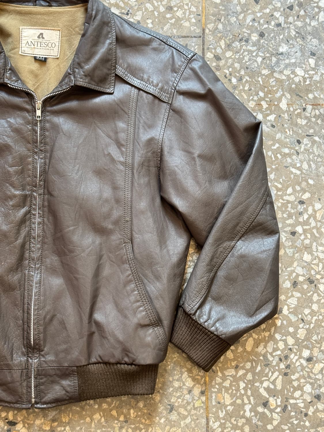 빈티지 소가죽 집업 자켓(O58) 상품이미지2