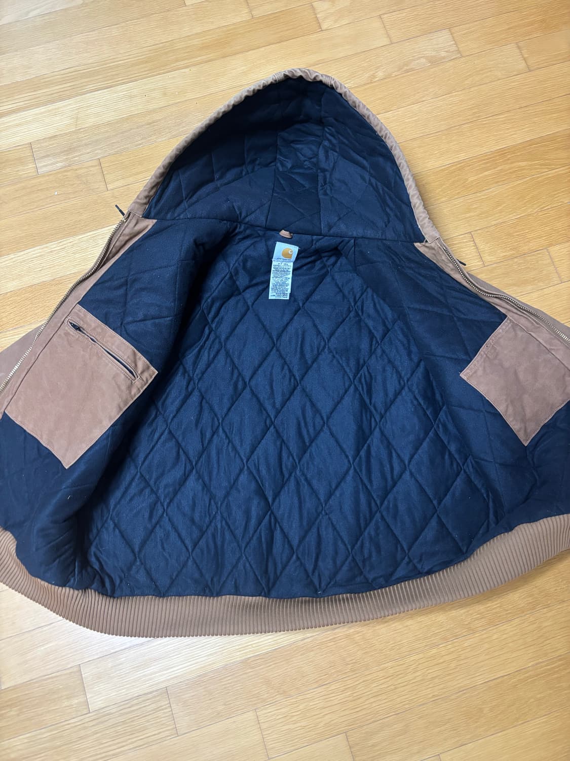 칼하트 덕 액티브 자켓 j130 brn 브라운 자켓 상품이미지2