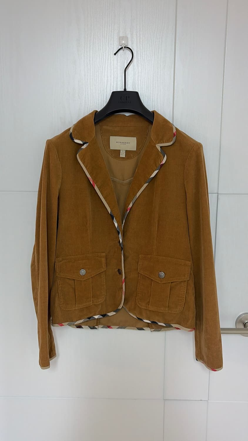 버버리 런던 코듀로이 자켓 브라운55,66 정품 상품이미지1