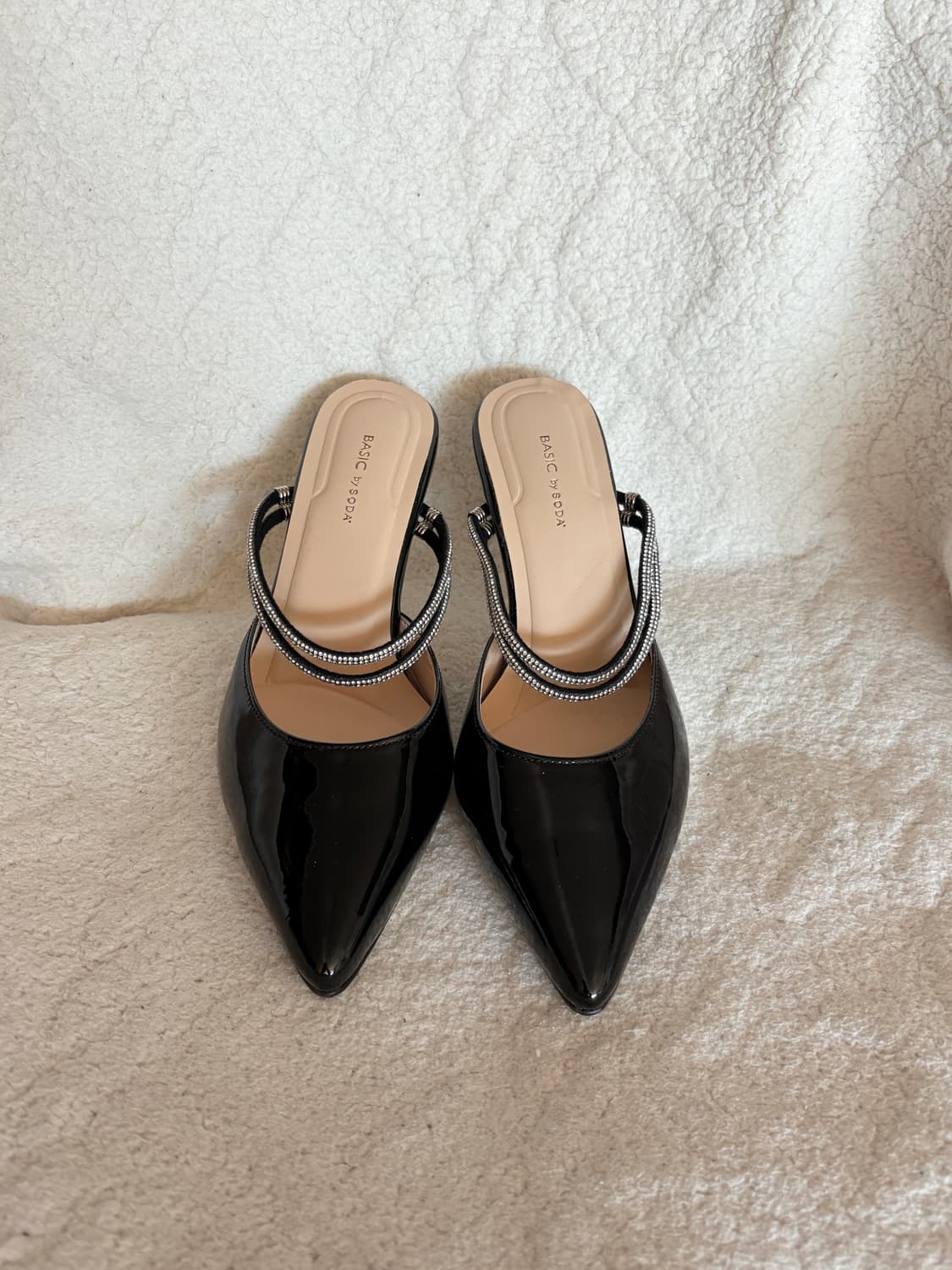 Soda 소다 블랙 라인스톤 뮬힐 235 상품이미지1